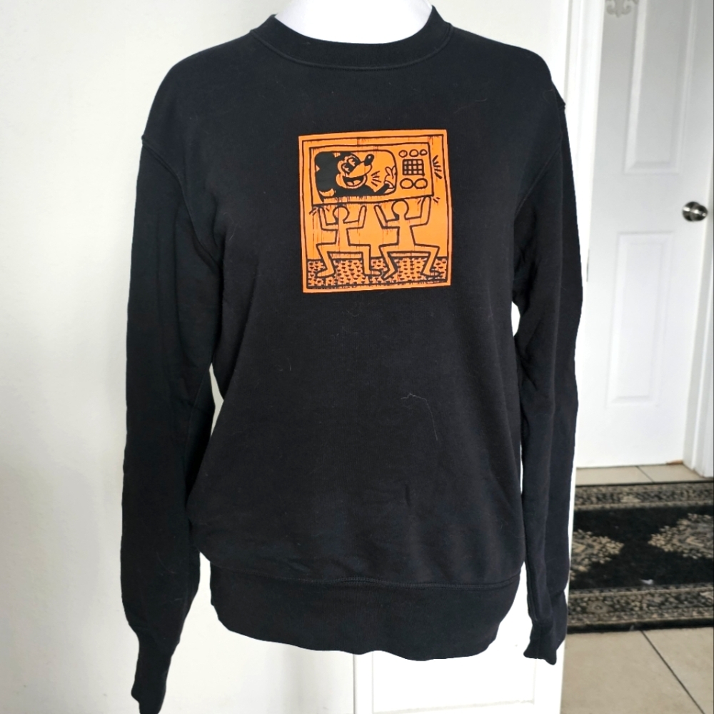 Black Mickey Mouse Womens Sweater Size XS